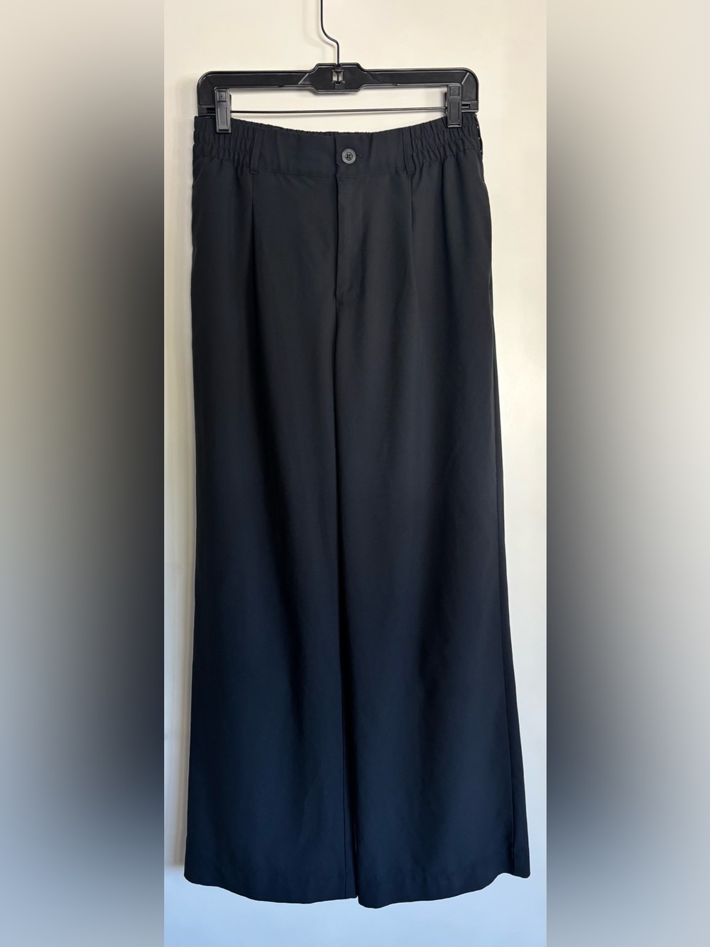 Beyond Yoga Black Wide-Leg Pants, Size Medium, Style Status Trousers